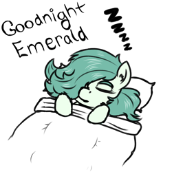 Size: 1500x1500 | Tagged: safe, artist:hipsanon, imported from derpibooru, oc, oc only, oc:emerald jewel, colt quest, eyes closed, sleeping, zzz