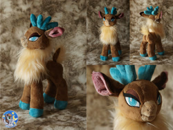 Size: 1328x1000 | Tagged: safe, artist:essorille, imported from derpibooru, velvet reindeer, deer, reindeer, them's fightin' herds, community related, irl, photo, plushie, solo, velvet (tfh)