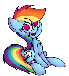 Size: 828x914 | Tagged: safe, artist:mr. rottson, imported from derpibooru, rainbow dash, chest fluff, open mouth, simple background, solo, transparent background