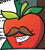 Size: 303x336 | Tagged: safe, idw, imported from derpibooru, mustachioed apple, spoiler:comic, ambiguous gender, apple, bad apple, food, grin, living apple, moustache, smiling, solo