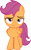 Size: 3668x6000 | Tagged: safe, artist:slb94, imported from derpibooru, scootaloo, pegasus, pony, annoyed, female, filly, foal, folded wings, frown, looking at you, scootaloo is not amused, simple background, solo, transparent background, unamused, unimpressed, vector, wings