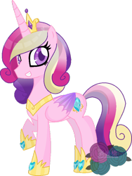 Size: 600x797 | Tagged: safe, artist:t-aroutachiikun, imported from derpibooru, princess cadance, female, solo