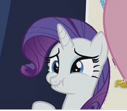 Size: 400x351 | Tagged: safe, imported from derpibooru, screencap, rarity, the crystalling, corpsing, faic, giggling, lip bite, low quality, puffy cheeks