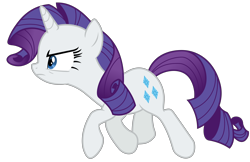 Size: 6800x4400 | Tagged: safe, artist:reginault, imported from derpibooru, rarity, pony, unicorn, inspiration manifestation, absurd resolution, determined, female, simple background, solo, transparent background, trotting, vector