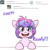 Size: 750x750 | Tagged: safe, artist:cosmalumi, artist:its-gloomy, imported from derpibooru, princess flurry heart, ask, big eyes, cute, dialogue, excited, flurrybetes, flurryheart-babbles, heart eyes, looking at you, open mouth, simple background, smiling, solo, tumblr, white background, wingding eyes