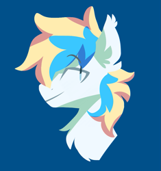 Size: 849x905 | Tagged: safe, artist:picklesquidly, imported from derpibooru, oc, oc only, oc:cirrus sky, hippogriff, bust, minimalist, portrait, solo