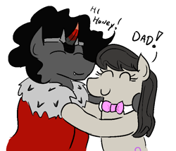 Size: 709x606 | Tagged: safe, artist:jargon scott, imported from derpibooru, king sombra, octavia melody, daddy sombra, father and daughter