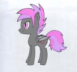 Size: 1254x1164 | Tagged: safe, artist:toaster repair pony, imported from derpibooru, oc, oc only, oc:raven aura, bat pony, pony, profile, solo