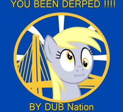 Size: 841x764 | Tagged: safe, imported from derpibooru, derpy hooves, pegasus, pony, basketball, female, golden state warriors, mare, meme, nba