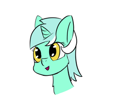 Size: 1200x1000 | Tagged: safe, artist:conzalore, imported from derpibooru, lyra heartstrings, unicorn, female, happy, head only, mare, simple background, solo, white background