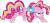 Size: 7498x3398 | Tagged: safe, artist:benybing, imported from derpibooru, pinkie pie, female, rainbow power, simple background, solo, transparent background, vector