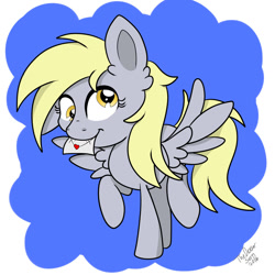 Size: 1024x1024 | Tagged: safe, artist:theartistsora, imported from derpibooru, derpy hooves, pegasus, pony, cute, female, fluffy, mare, solo