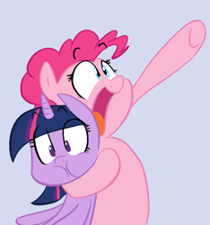 Size: 454x486 | Tagged: safe, artist:shoutingisfun, imported from derpibooru, pinkie pie, twilight sparkle, duo