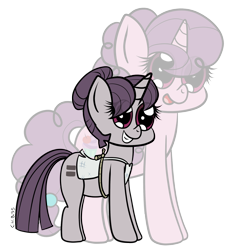 Size: 1000x1068 | Tagged: safe, artist:chibi95, imported from derpibooru, sugar belle, pony, unicorn, the cutie map, equal cutie mark, equalized, female, self ponidox, simple background, solo, transparent background