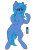 Size: 1280x1785 | Tagged: safe, artist:honiibree, imported from derpibooru, trixie, pony, bipedal, female, limited palette, solo