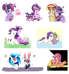 Size: 1704x1816 | Tagged: safe, artist:phyllismi, imported from derpibooru, applejack, dj pon-3, pinkie pie, rarity, sci-twi, spike, starlight glimmer, sunset shimmer, twilight sparkle, vinyl scratch, alicorn, pony, unicorn, alternate hairstyle, applepie, art dump, crossover, crossover shipping, crying, cute, female, filly, filly starlight glimmer, judy hopps, lesbian, male, mare, pinkamena diane pie, rarilight, self ponidox, shipping, sparity, straight, sunsetsparkle, twilight sparkle (alicorn), younger, zootopia