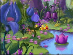 Size: 480x360 | Tagged: safe, imported from derpibooru, screencap, tiddlywink, breezie, the runaway rainbow, animated, breezie blossom, female, flower, g3, out of context, subtitles