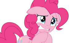 Size: 6000x3375 | Tagged: safe, artist:sketchmcreations, imported from derpibooru, pinkie pie, the gift of the maud pie, begging, female, floppy ears, inkscape, simple background, solo, transparent background, vector