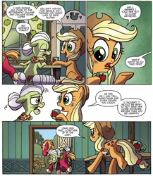 Size: 1325x1523 | Tagged: safe, artist:agnesgarbowska, idw, imported from derpibooru, applejack, big macintosh, granny smith, earth pony, pony, spoiler:comic, spoiler:comicff27, male, stallion