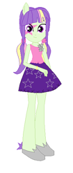 Size: 238x564 | Tagged: safe, artist:berrypunchrules, imported from derpibooru, starlight, starshine, equestria girls, rainbow rocks, background human, ponied up, rainbow power, rainbow power-ified