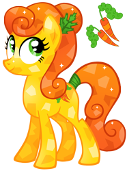 Size: 2171x2911 | Tagged: safe, artist:cloudy glow, artist:cloudyglow, imported from derpibooru, carrot top, golden harvest, crystal pony, pony, crystallized, cutie mark, female, solo