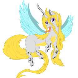 Size: 1151x1149 | Tagged: safe, artist:prism note, artist:wilt and blush, imported from derpibooru, oc, oc only, oc:armored tempest, changeling, changeling queen, changeling queen oc, colored, female, white changeling