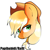 Size: 500x500 | Tagged: safe, artist:papibabidi, imported from derpibooru, applejack, bust, female, portrait, solo