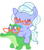 Size: 886x1017 | Tagged: safe, artist:red4567, imported from derpibooru, gummy, sugarcoat, pony, equestria girls, friendship games, baby, baby pony, cute, equestria girls ponified, glasses, pacifier, ponies riding gators, ponified, recolor, riding, sugar coat riding gummy, sugarcute