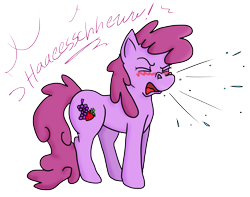 Size: 9684x7648 | Tagged: artist needed, safe, imported from derpibooru, berry punch, berryshine, absurd resolution, background pony, drunk, female, nostril flare, sneezing, sneezing fetish