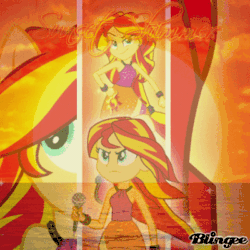 Size: 400x400 | Tagged: safe, imported from derpibooru, sunset shimmer, equestria girls, animated, blingee, exploitable meme, female, meme, solo