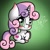 Size: 600x600 | Tagged: safe, artist:megsart22, imported from derpibooru, sweetie belle, backwards cutie mark, cute, cutie mark, diasweetes, female, solo, the cmc's cutie marks