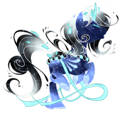 Size: 1600x1477 | Tagged: safe, artist:jojuki-chan, imported from derpibooru, oc, oc only, oc:cosmic wish, original species, pond pony, solo