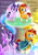 Size: 4980x7016 | Tagged: safe, artist:meganlovesangrybirds, imported from derpibooru, starlight glimmer, sunburst, pony, unicorn, the crystalling, absurd resolution, cape, clothes, colt, colt sunburst, duo, female, filly, filly starlight glimmer, goatee, male, mare, open mouth, raised hoof, sad, signature, smiling, stallion, younger