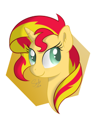 Size: 1500x2000 | Tagged: safe, artist:soulfulmirror, imported from derpibooru, sunset shimmer, pony, unicorn, bust, colored pupils, female, portrait, simple background, solo, transparent background