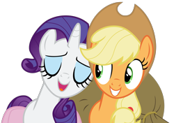 Size: 11152x7846 | Tagged: safe, artist:decprincess, imported from derpibooru, applejack, rarity, trade ya, .svg available, absurd resolution, simple background, transparent background, vector