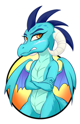 Size: 1242x1920 | Tagged: safe, artist:halley-valentine, artist:hobbes-maxwell, imported from derpibooru, princess ember, dragon, female, solo