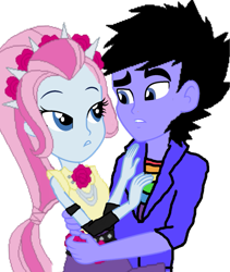 Size: 821x974 | Tagged: safe, artist:andrestoons, imported from derpibooru, violet blurr, oc, oc:x, equestria girls, canon x oc, female, male, shipping, straight