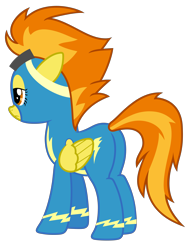 Size: 4500x6000 | Tagged: safe, artist:reginault, imported from derpibooru, spitfire, pegasus, pony, newbie dash, .svg available, absurd resolution, butt, female, plot, show accurate, simple background, solo, transparent background, vector, wonderbolts uniform