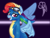 Size: 1600x1200 | Tagged: safe, artist:pandamoniyum, imported from derpibooru, rainbow dash, newbie dash, female, rainbow fash, simple background, solo, wonderbolts uniform