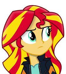 Size: 3642x4067 | Tagged: safe, artist:paulysentry, deleted from derpibooru, imported from derpibooru, sunset shimmer, equestria girls, absurd resolution, clothes, inkscape, leather jacket, simple background, solo, transparent background, vector