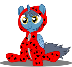 Size: 3189x3000 | Tagged: safe, artist:spellboundcanvas, imported from derpibooru, oc, oc only, oc:umbridge, alicorn, pony, alicorn oc, onesie, solo