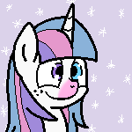 Size: 150x150 | Tagged: safe, artist:sojek, imported from derpibooru, oc, oc only, oc:winter eclipse, pony, unicorn, bust, commission, explicit source, female, mare, pixel art, portrait