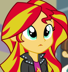 Size: 678x717 | Tagged: safe, imported from derpibooru, screencap, sunset shimmer, equestria girls, rainbow rocks, cute, female, shimmerbetes, solo