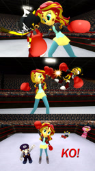 Size: 1280x2304 | Tagged: safe, artist:migueruchan, edit, imported from derpibooru, sunset shimmer, equestria girls, 3d, boxing, boxing gloves, boxing ring, comic, crossover, gmod, honey the cat, knock out, mario, princess peach, punch out, punch-out!!, recolor, sega, sonic the hedgehog (series), super mario bros.