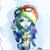 Size: 1000x1000 | Tagged: safe, artist:ari090, imported from derpibooru, rainbow dash, equestria girls, newbie dash, female, goggles, solo, wonderbolts, wonderbolts uniform