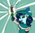 Size: 640x600 | Tagged: safe, alternate version, artist:ficficponyfic, color edit, edit, edited edit, imported from derpibooru, oc, oc only, oc:emerald jewel, earth pony, pony, colt quest, alternate color palette, boy, child, clothes, color, colored, colt, drool, femboy, foal, hair over one eye, hat, kebab, male, proud, shishkebab, solo, star burst, trap, young