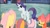Size: 1282x720 | Tagged: safe, imported from derpibooru, screencap, apple bloom, fluttershy, rarity, scootaloo, sweetie belle, pony, newbie dash, butt, discovery family logo, female, mare, plot, raised eyebrow
