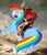 Size: 770x900 | Tagged: safe, artist:zackmckenzie, edit, imported from derpibooru, rainbow dash, pony, 1000 hours in ms paint, ms paint, napoleon bonaparte, napoleon crossing the alps, wat