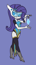 Size: 833x1500 | Tagged: safe, artist:khuzang, imported from derpibooru, rarity, equestria girls, crossover, female, overwatch, solo, symmetra