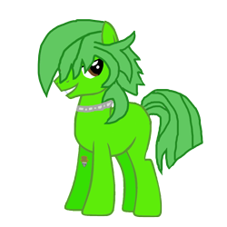 Size: 1152x1152 | Tagged: safe, artist:motownwarrior01, artist:sapphireartemis, imported from derpibooru, oc, oc only, oc:lime tendril, necklace, simple background, solo, tattoo, transparent background